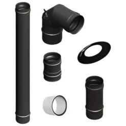 Pelletofenrohr - Anschluss-Set Oben 80 Mm – Tecnovis TEC-Pellet