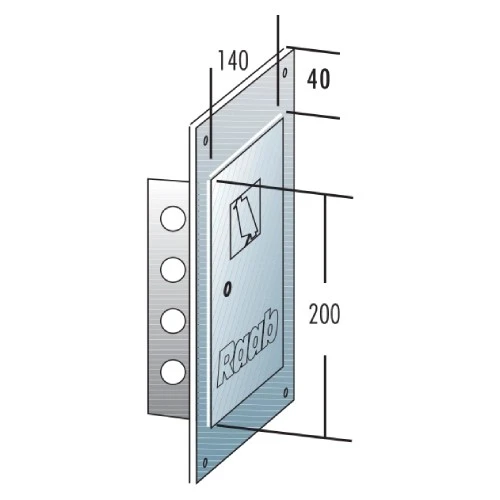 Kamintür 140 Mm X 200 Mm - Einwandig - Raab TEC-EW-Classic – Bild 2