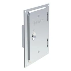 Edelstahlkamintüre 210 X 140 Mm Mit 4 Bohrungen Und 2 Seitlichen Laschen, Inkl. Kamintürenschlüssel - Tecnovis TEC-EW-Classic