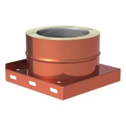 Grundplatte Mit Kondensatablauf Unten Aus Kupfer - Doppelwandig - Tecnovis TEC-DW-Classic