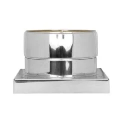 Grundplatte Mit Kondensatablauf Unten Und 1/2“ Nippel - Doppelwandig - TEC-DW-Standard