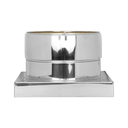 Grundplatte Mit Kondensatablauf Unten Und 1/2“ Nippel - Doppelwandig - TEC-DW-Standard