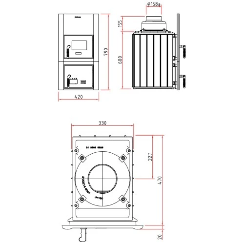 Olsberg Format 6 Heizeinsatz 6 KW – Bild 3