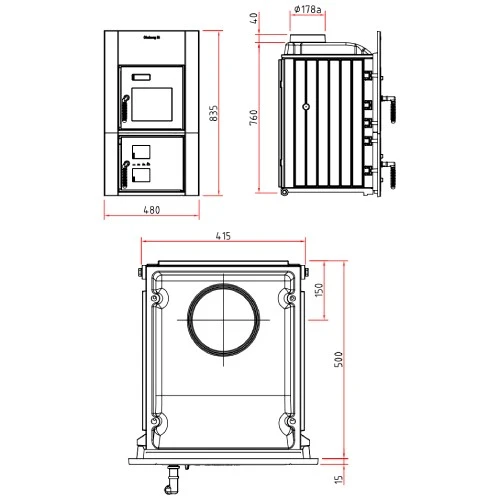 Olsberg Format 9 Heizeinsatz 9 KW – Bild 3