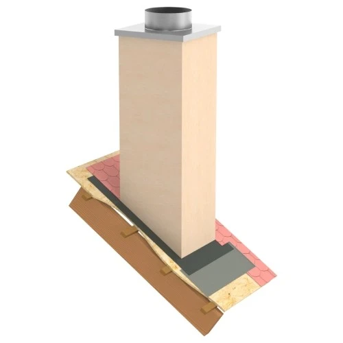 Kaminverkleidung Stülpkopf Furado L=1500 Mm "Putzoptik" - Tecnovis TEC-LS-A – Bild 2
