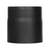 Ofenrohr - Längenelement 150 Mm Schwarz - Tecnovis TEC-Stahl