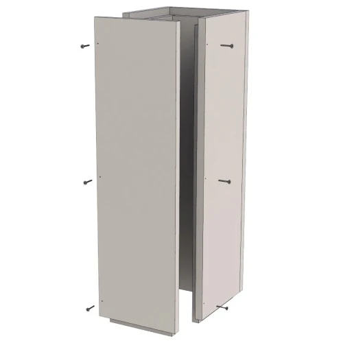 Leichtbauschornstein - Schachtelement 1000 Mm Verschraubt - Tecnovis TEC-LS-F – Bild 2