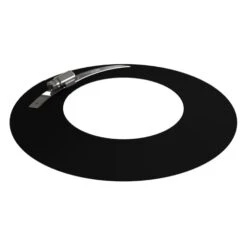 Pelletofenrohr - Wandrosette - Schwarz Lackiert - Tecnovis TEC-Pellet