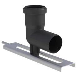 Winkel 87° Mit Stützfuß Und Auflageschiene - Einwandig - Tecnovis TEC-PPS Und TEC-PP-FLEX